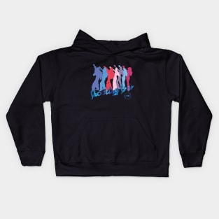 XG Shooting star dance silhouette design Kids Hoodie